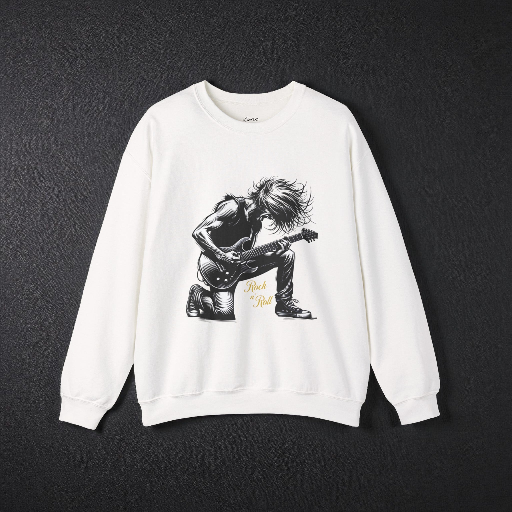 Spirit & Strings Kneeling Rock Guitarist - Mid-weight Sweatshirt