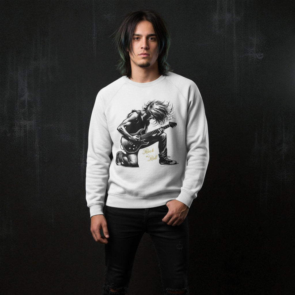 Spirit & Strings Kneeling Rock Guitarist - Mid-weight Sweatshirt