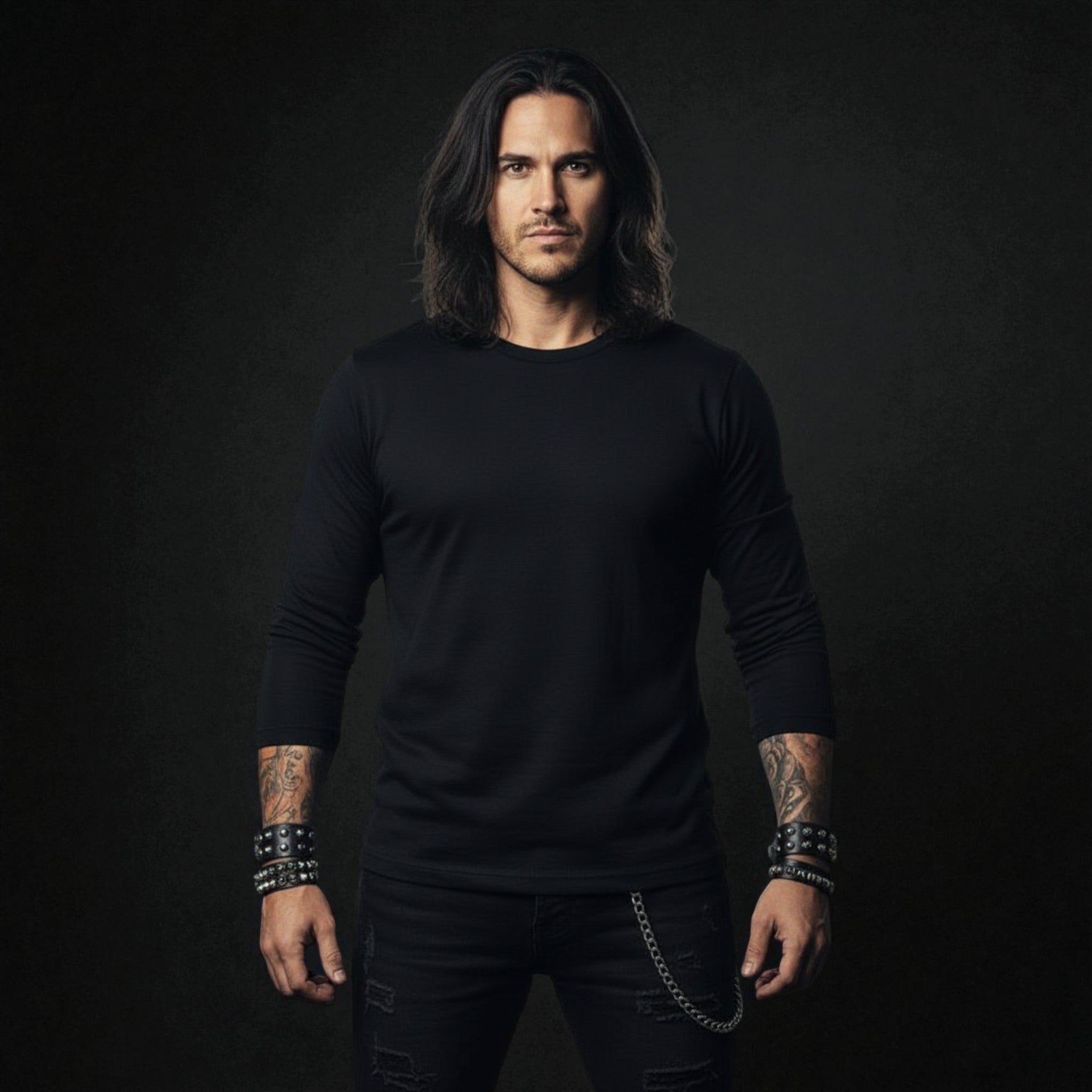 Rock Style Cross & Wings Design  - Lightweight Sweater