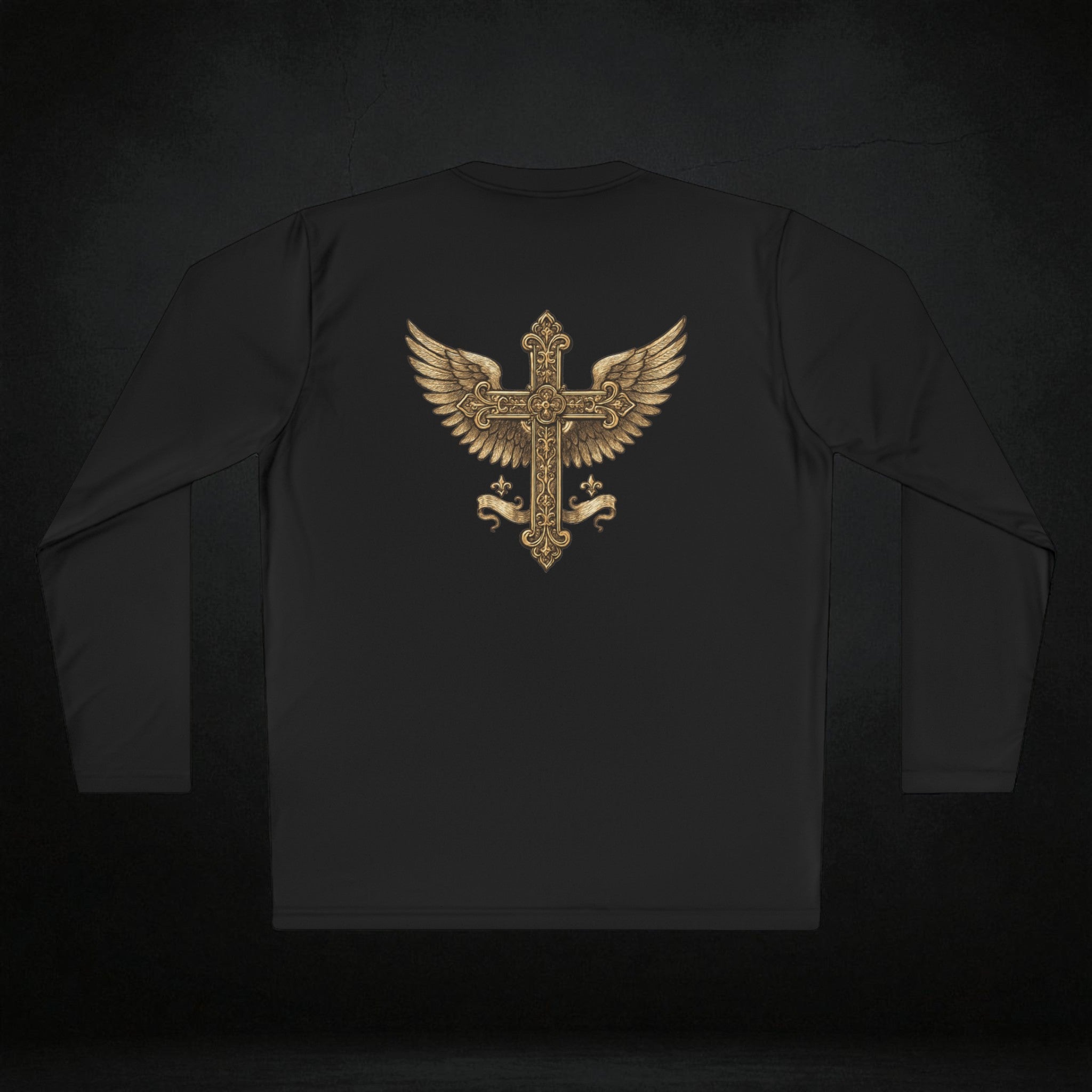 Rock Style Cross & Wings Design  - Lightweight Sweater