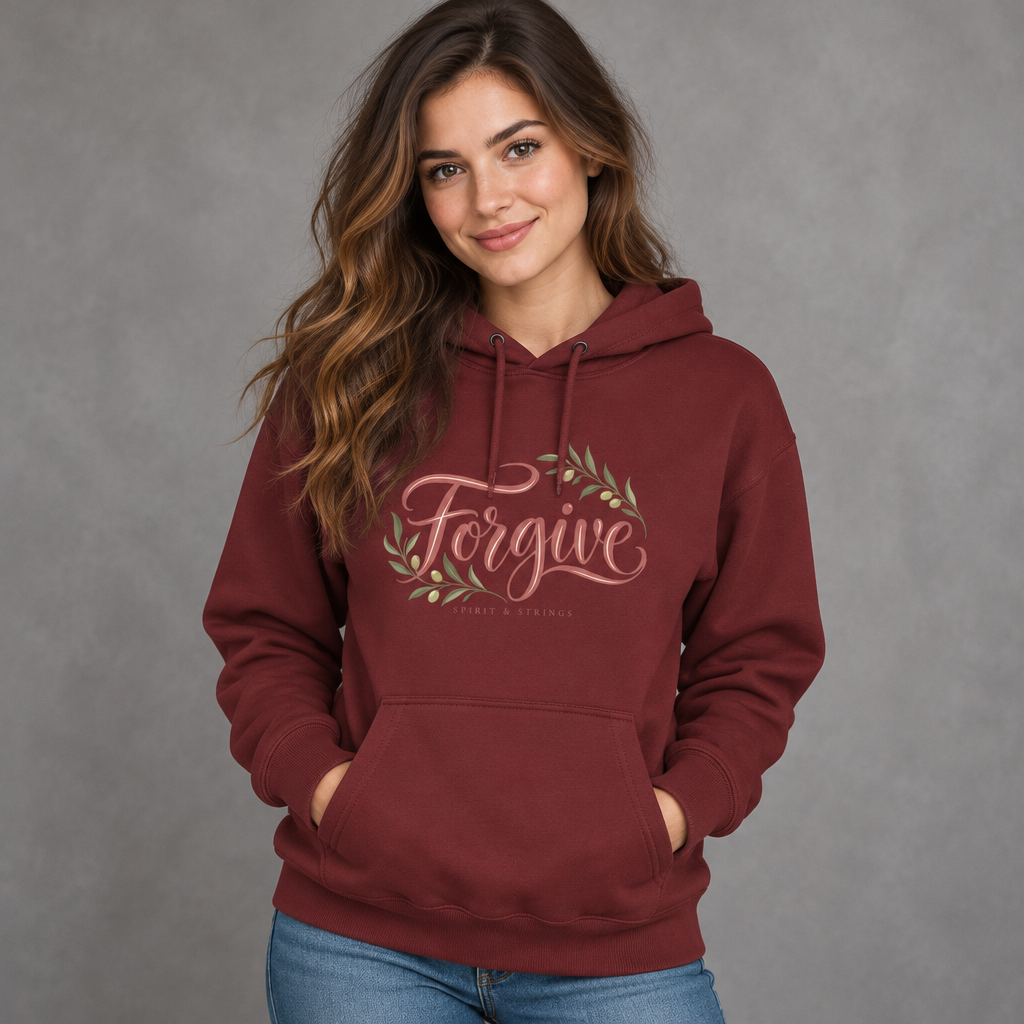 Forgive Floral Fleece Hoodie