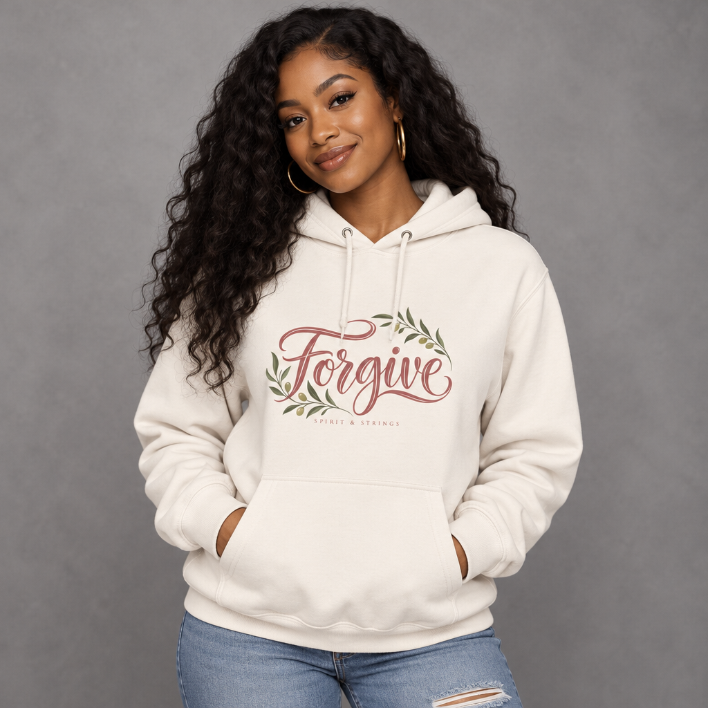 Forgive Floral Fleece Hoodie