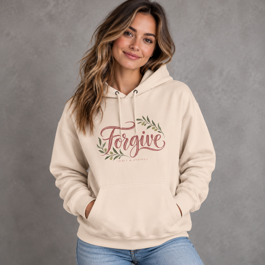 Forgive Floral Fleece Hoodie