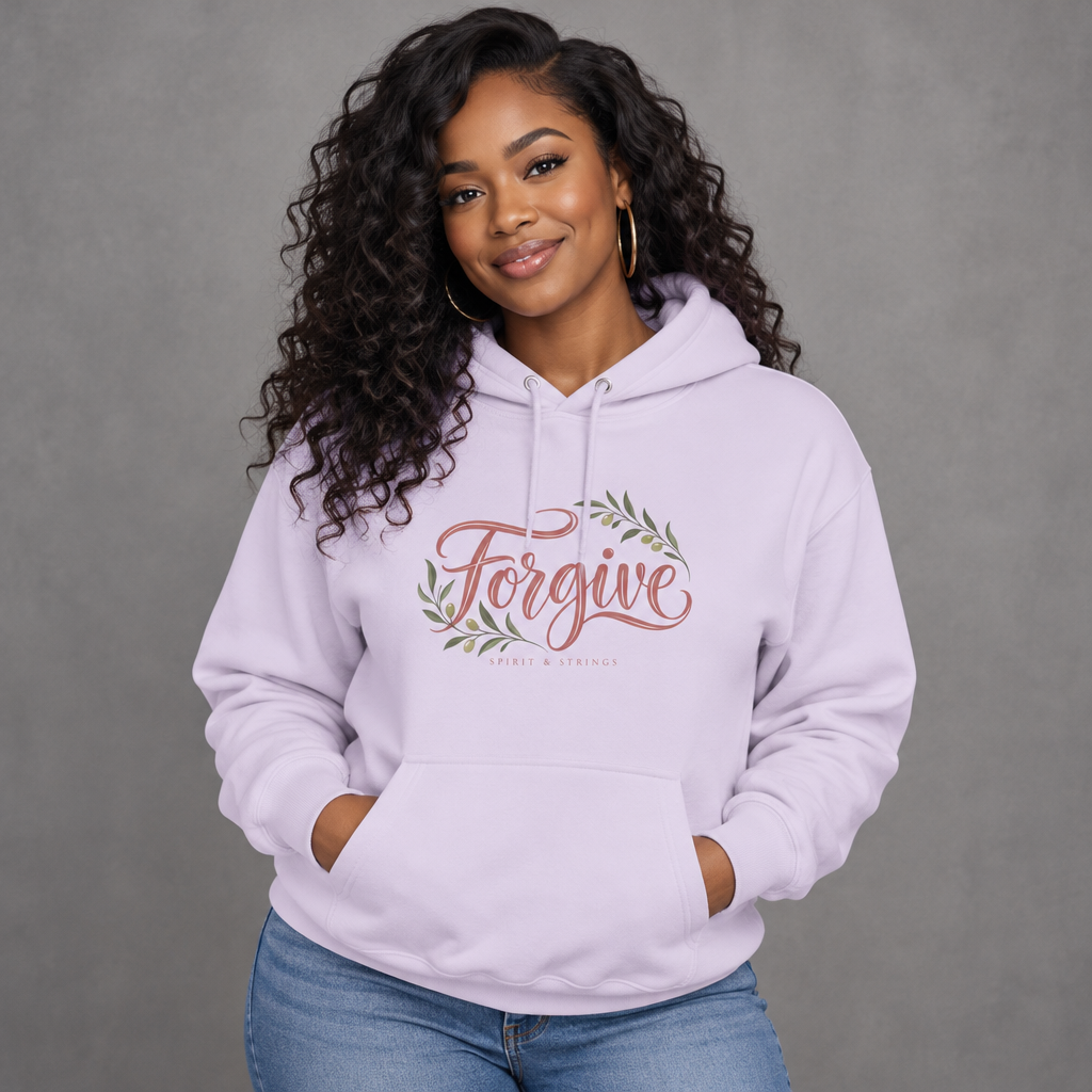 Forgive Floral Fleece Hoodie
