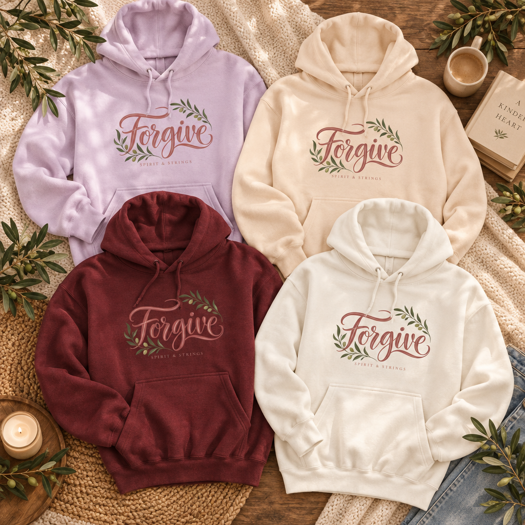 Forgive Floral Fleece Hoodie