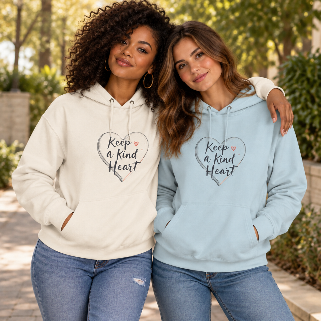 Keep a Kind Heart Hoodie | Inspirational Heart Graphic Sweatshirt