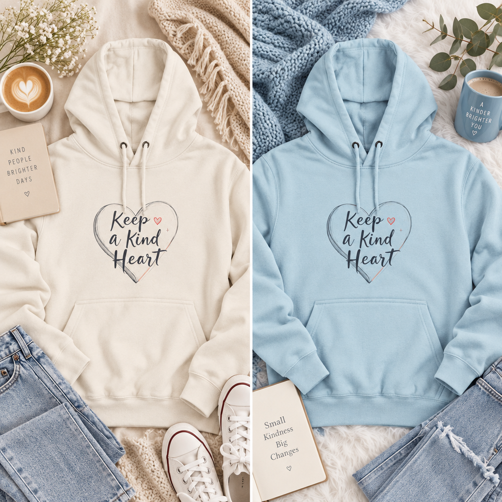 Keep a Kind Heart Hoodie | Inspirational Heart Graphic Sweatshirt