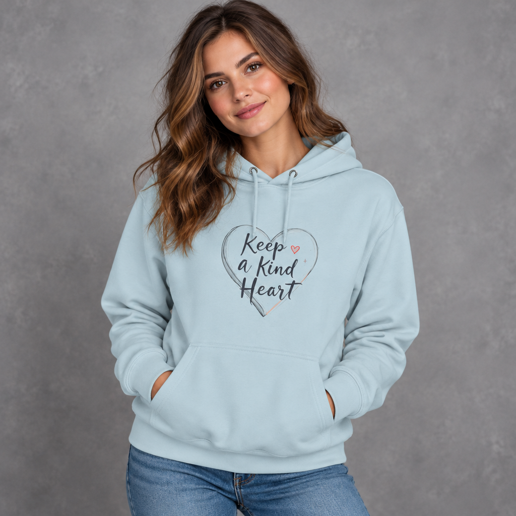 Keep a Kind Heart Hoodie | Inspirational Heart Graphic Sweatshirt