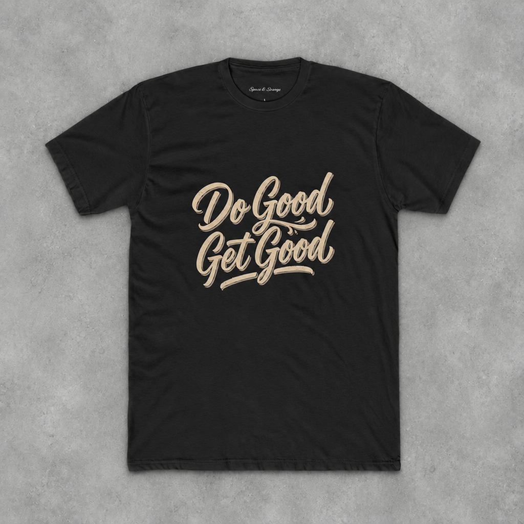 Do Good Get Good Tee | Inspirational Cotton Crew T-Shirt