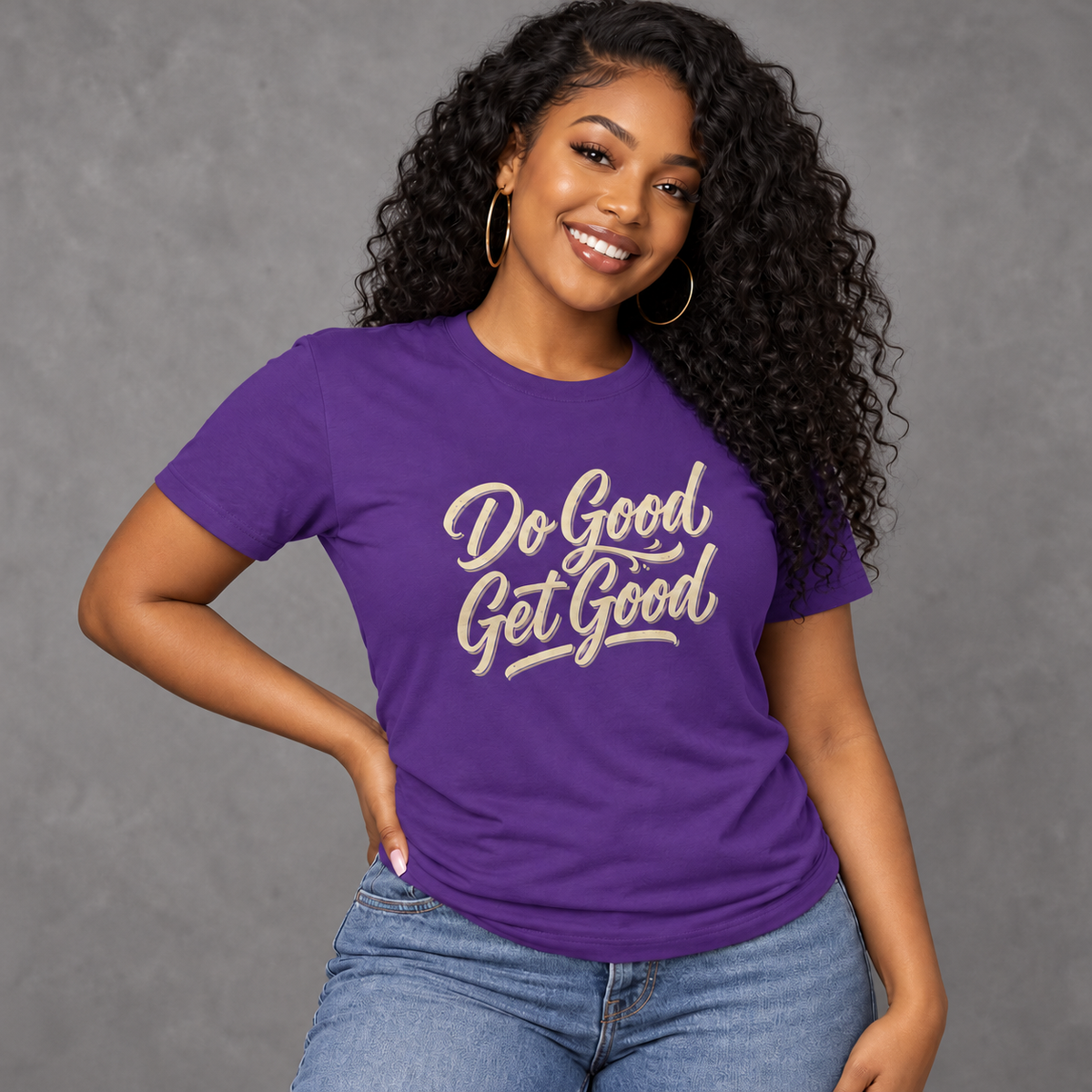 Do Good Get Good Tee | Inspirational Cotton Crew T-Shirt
