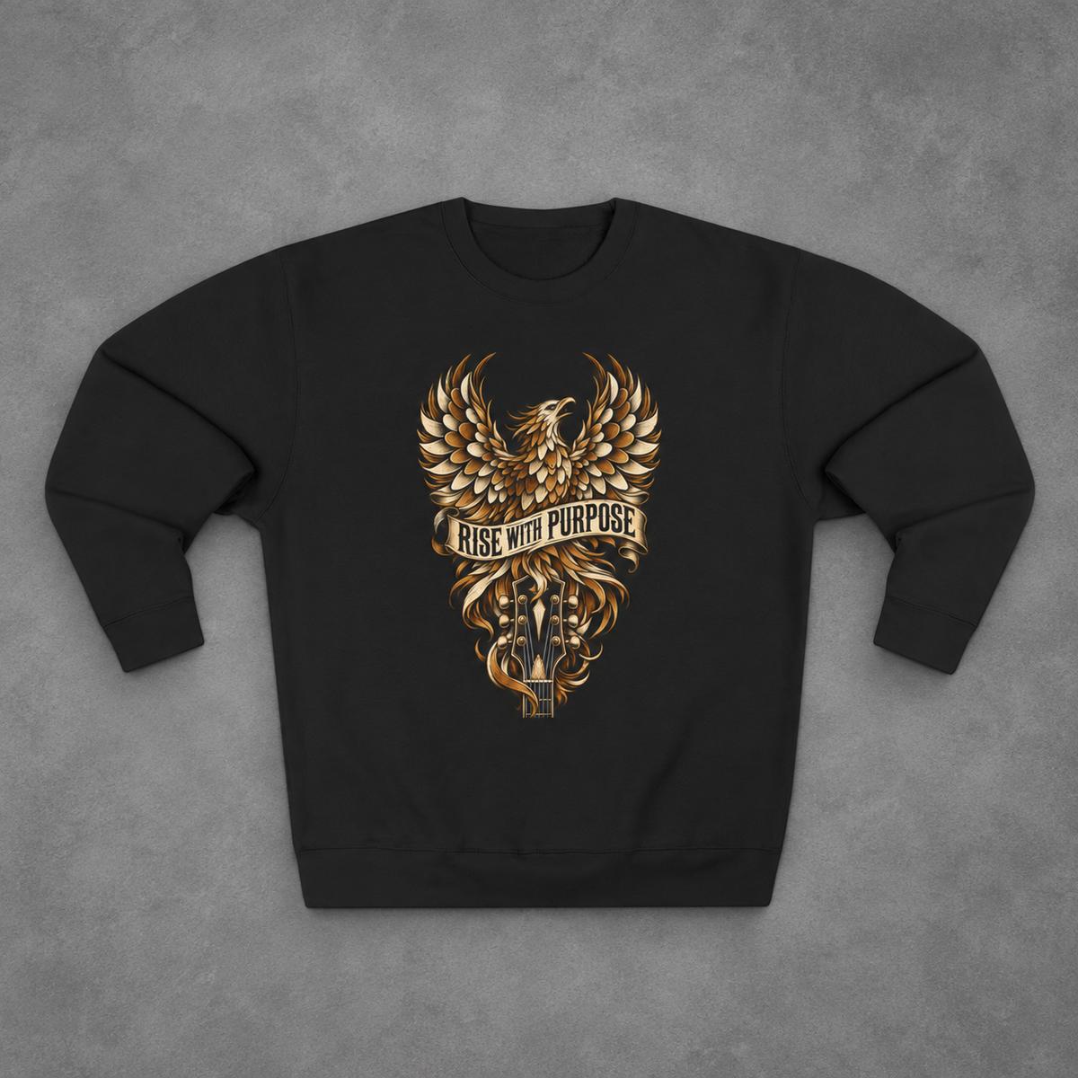 Rise With Purpose Phoenix Guitar Sweatshirt