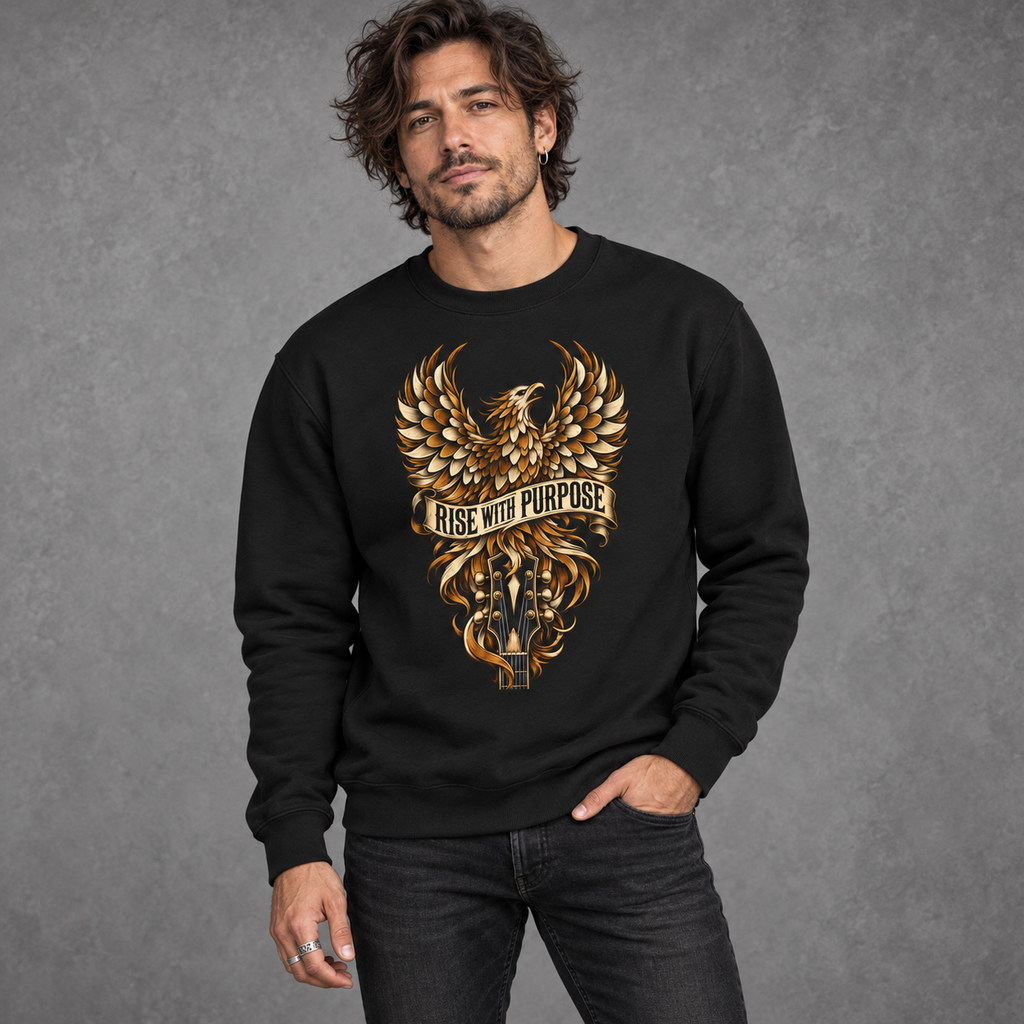 Rise With Purpose Phoenix Guitar Sweatshirt