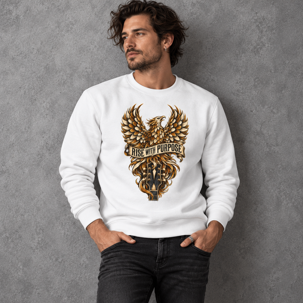 Rise With Purpose Phoenix Guitar Sweatshirt