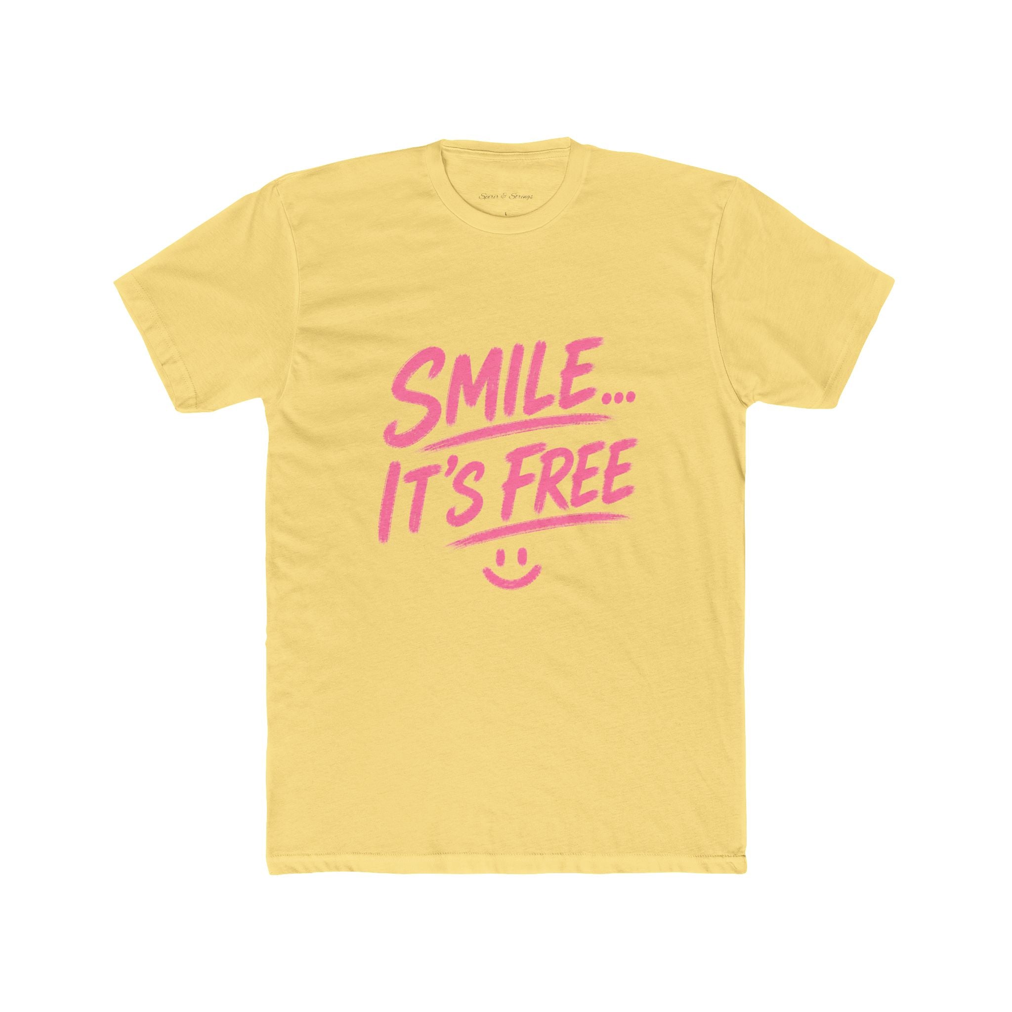 Smile... It’s Free T‑Shirt | Positive Graphic Tee