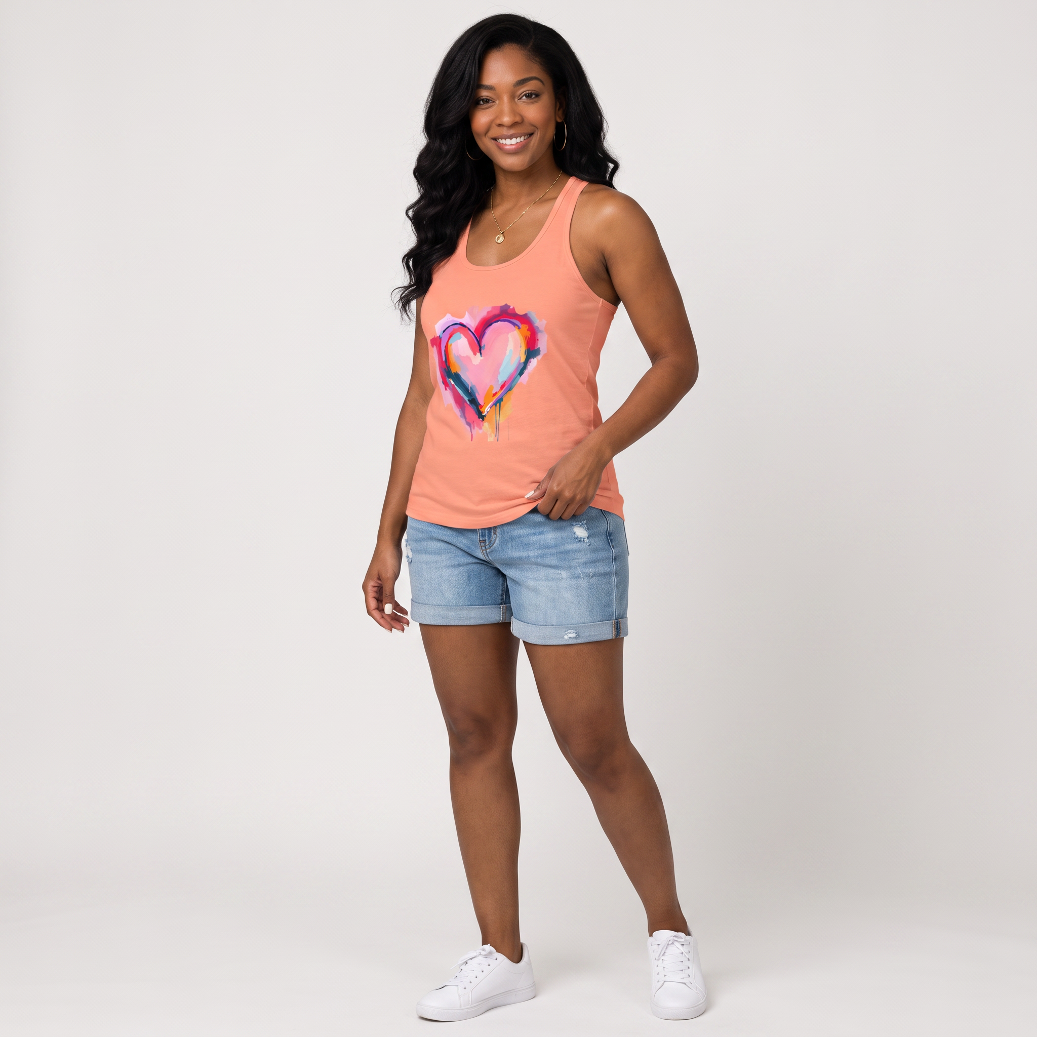 Painted Heart | Women's Racerback Tank