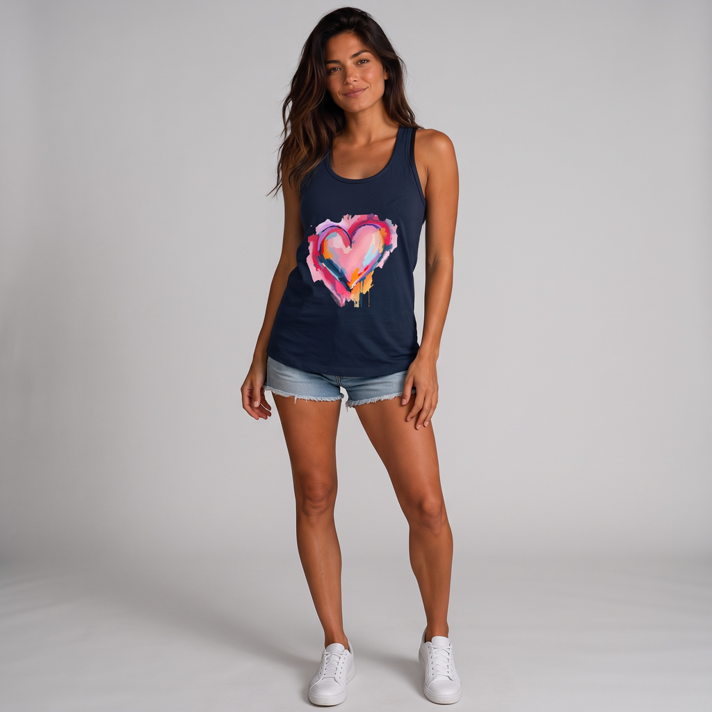 Painted Heart | Women's Racerback Tank
