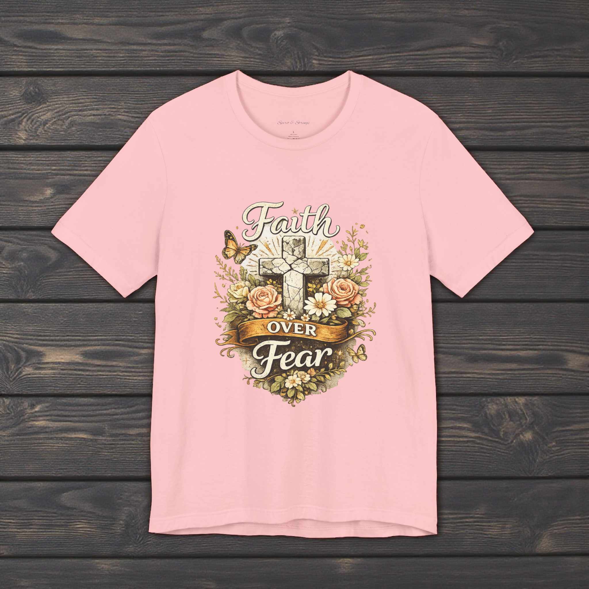 Faith Over Fear Floral Tee — S&S Premium Collection