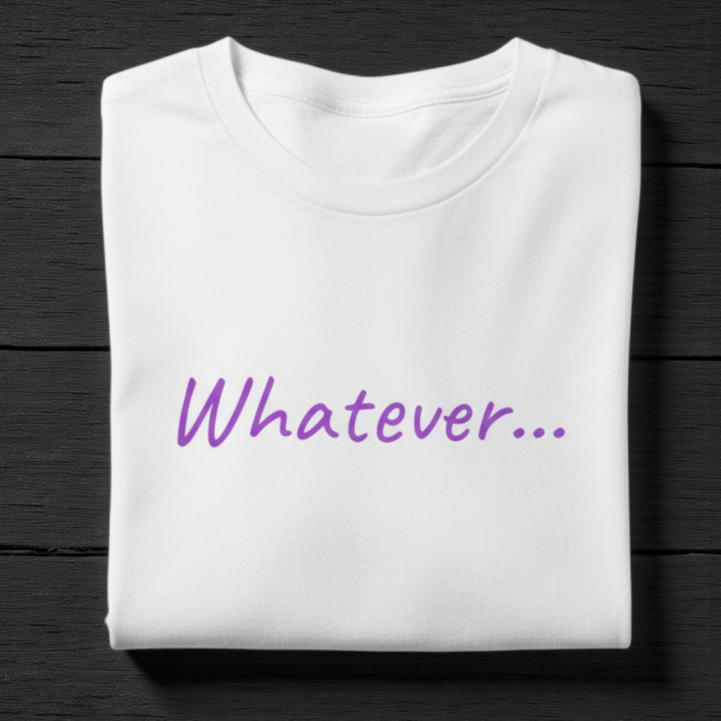 Whatever... T-Shirt — Minimalist Casual Graphic Tee