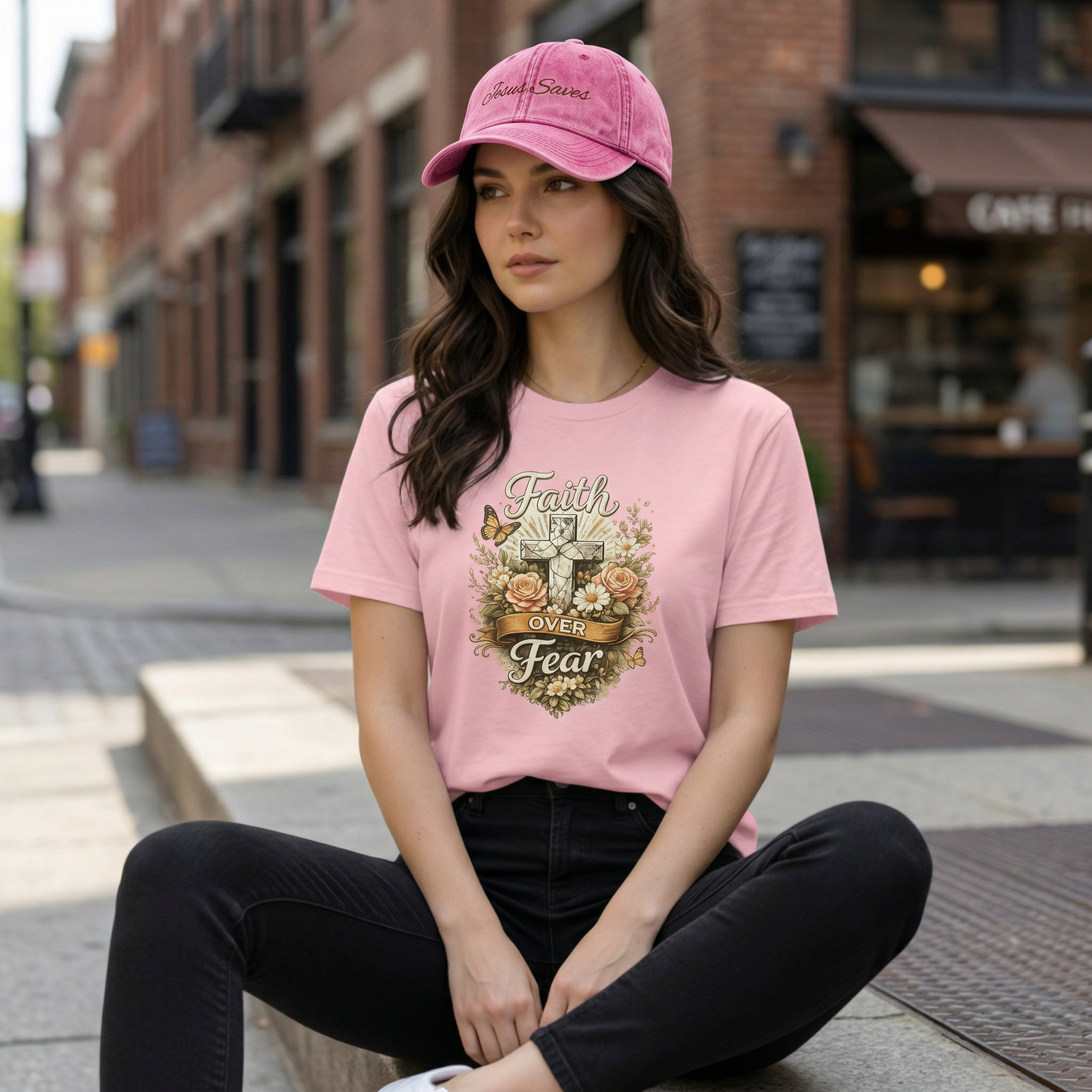 Jesus Saves Embroidered Vintage Cap