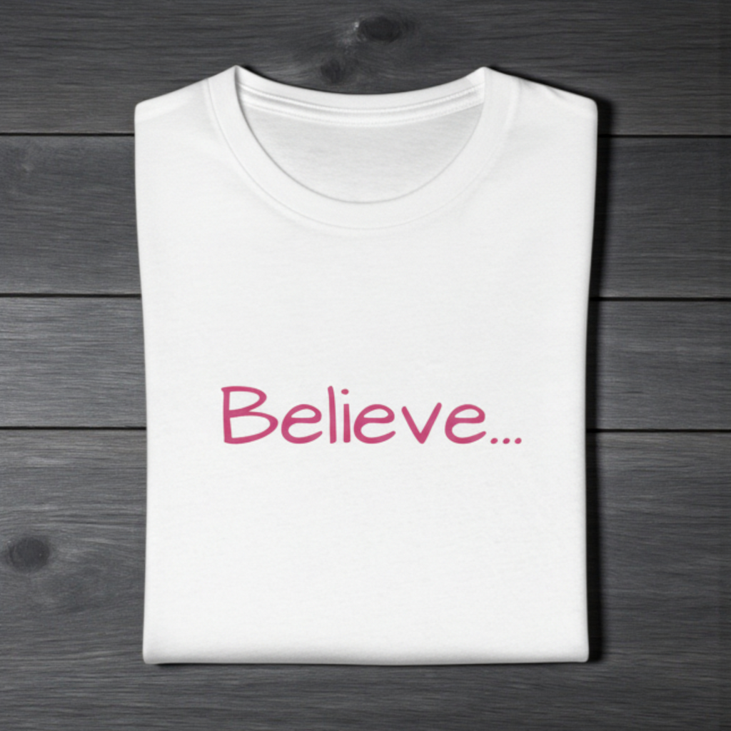 Believe... Women's Tee — Slim Fit