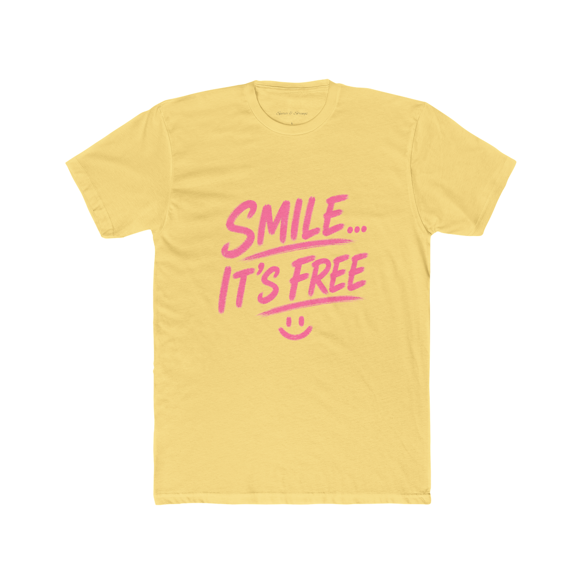 Smile... It’s Free T‑Shirt | Positive Graphic Tee