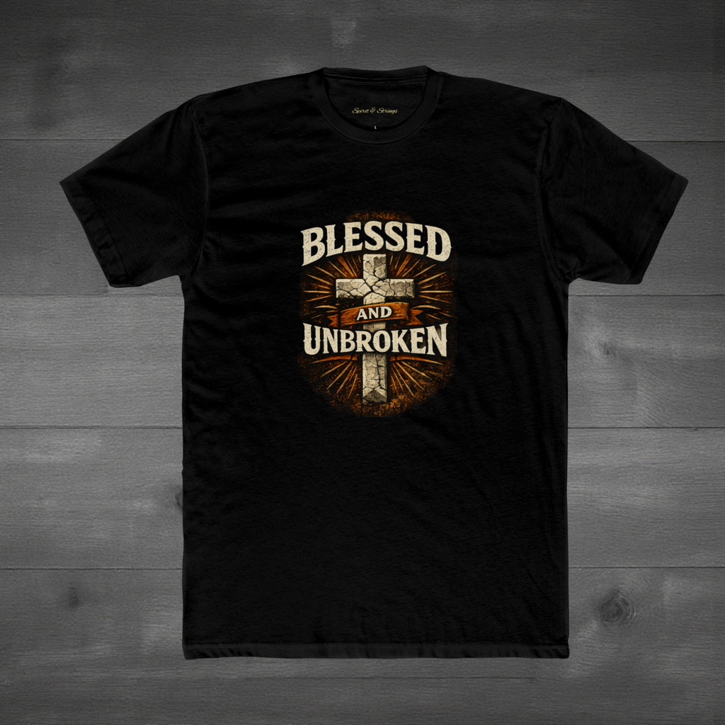 Blessed and Unbroken Christian T-Shirt — Modern Fit