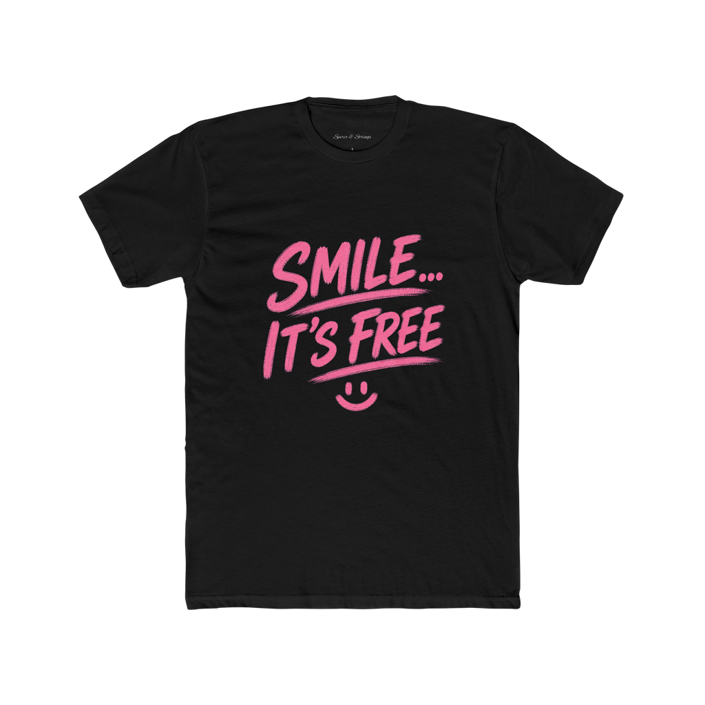 Smile... It’s Free T‑Shirt | Positive Graphic Tee