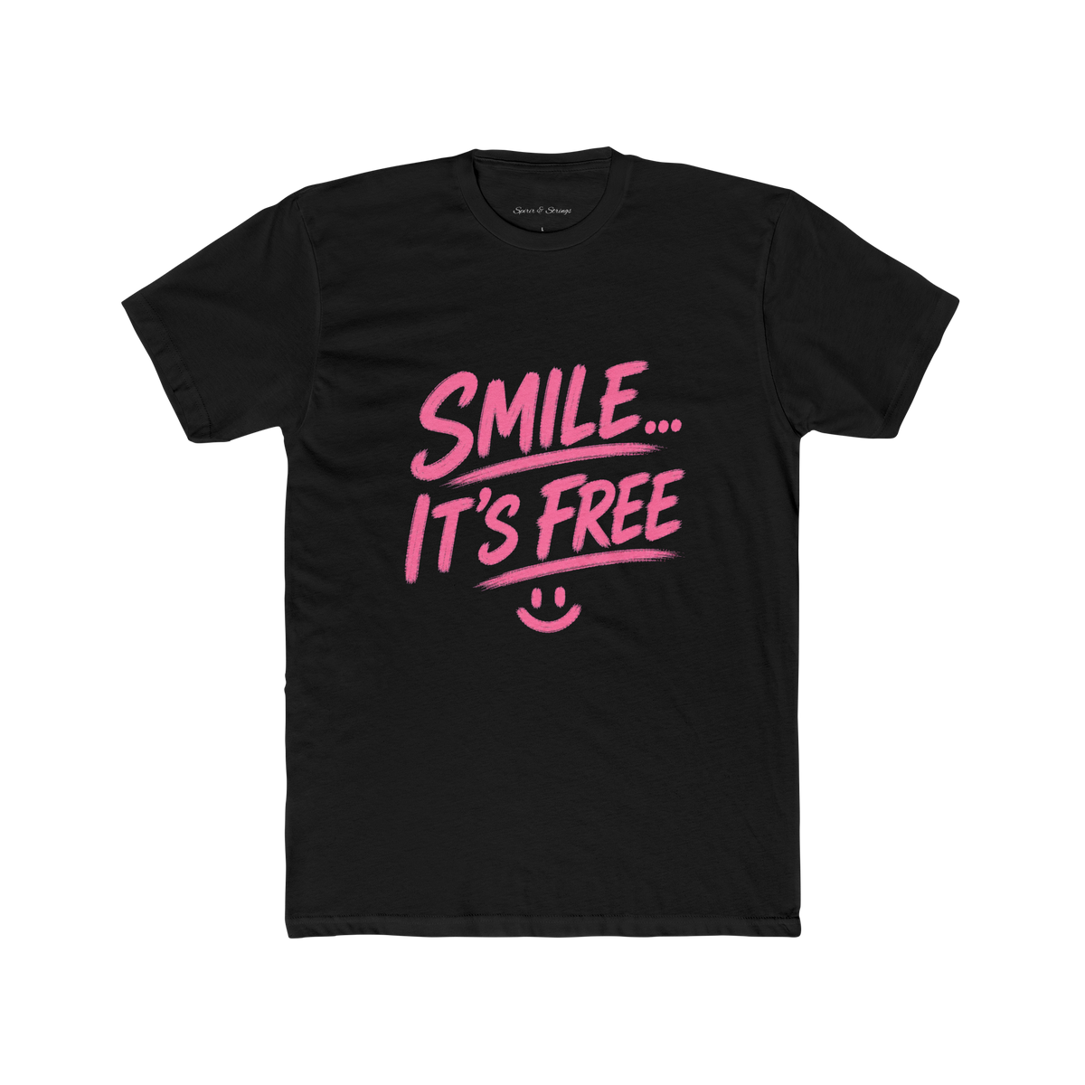 Smile... It’s Free T‑Shirt | Positive Graphic Tee