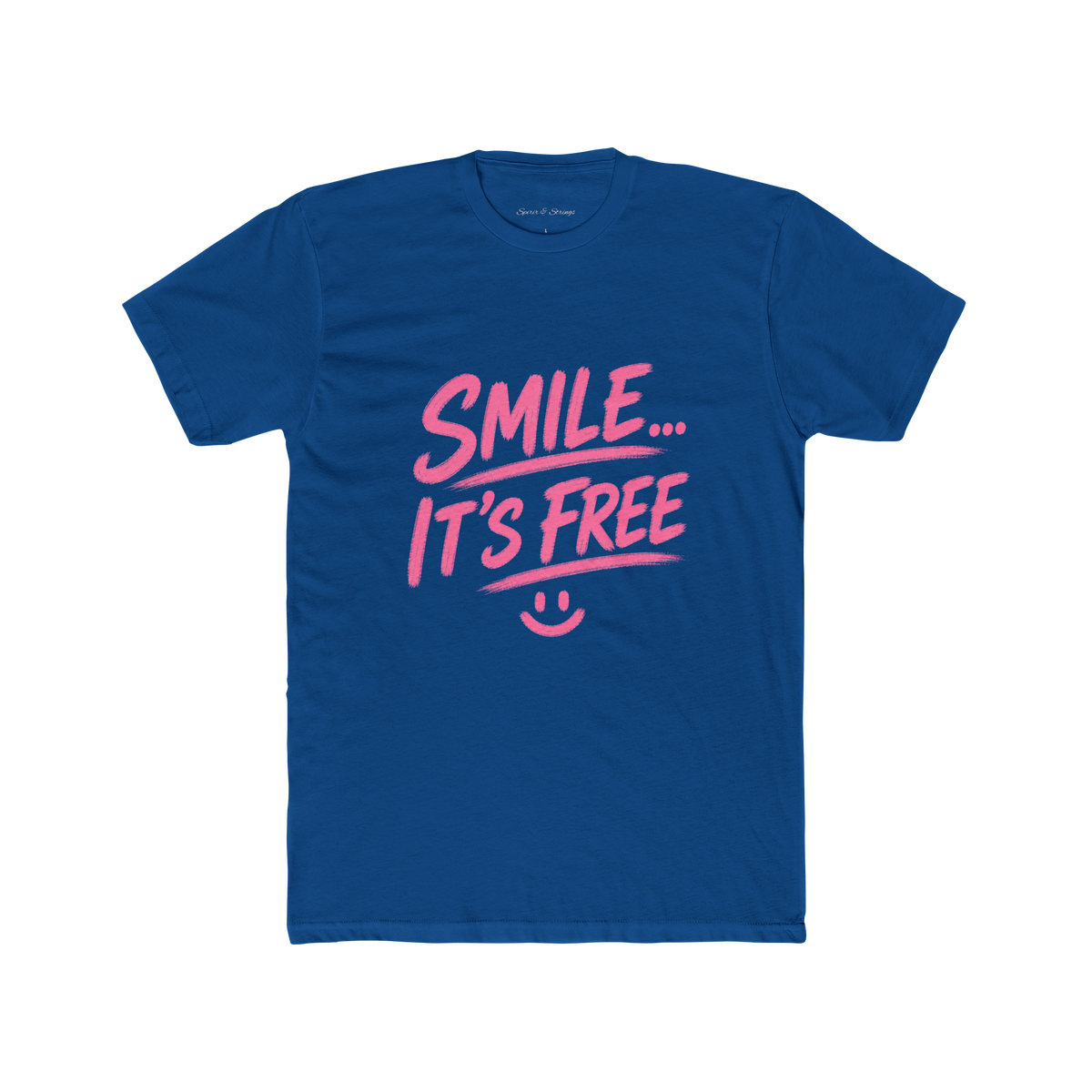 Smile... It’s Free T‑Shirt | Positive Graphic Tee