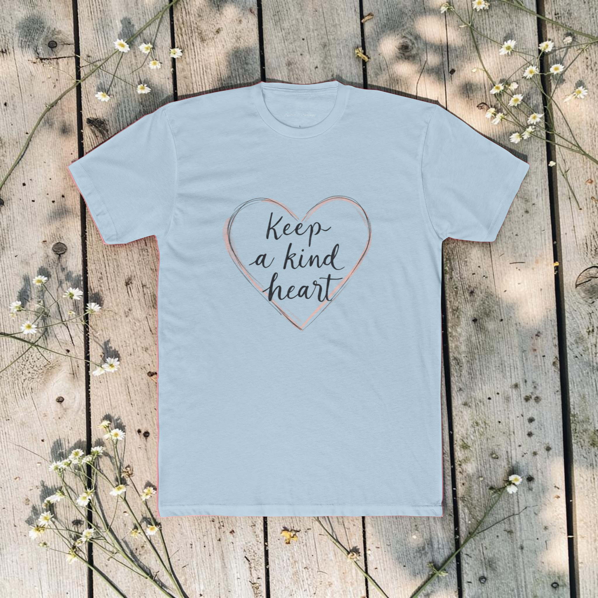 Keep A Kind Heart | Inspirational Cotton Crew T-Shirt
