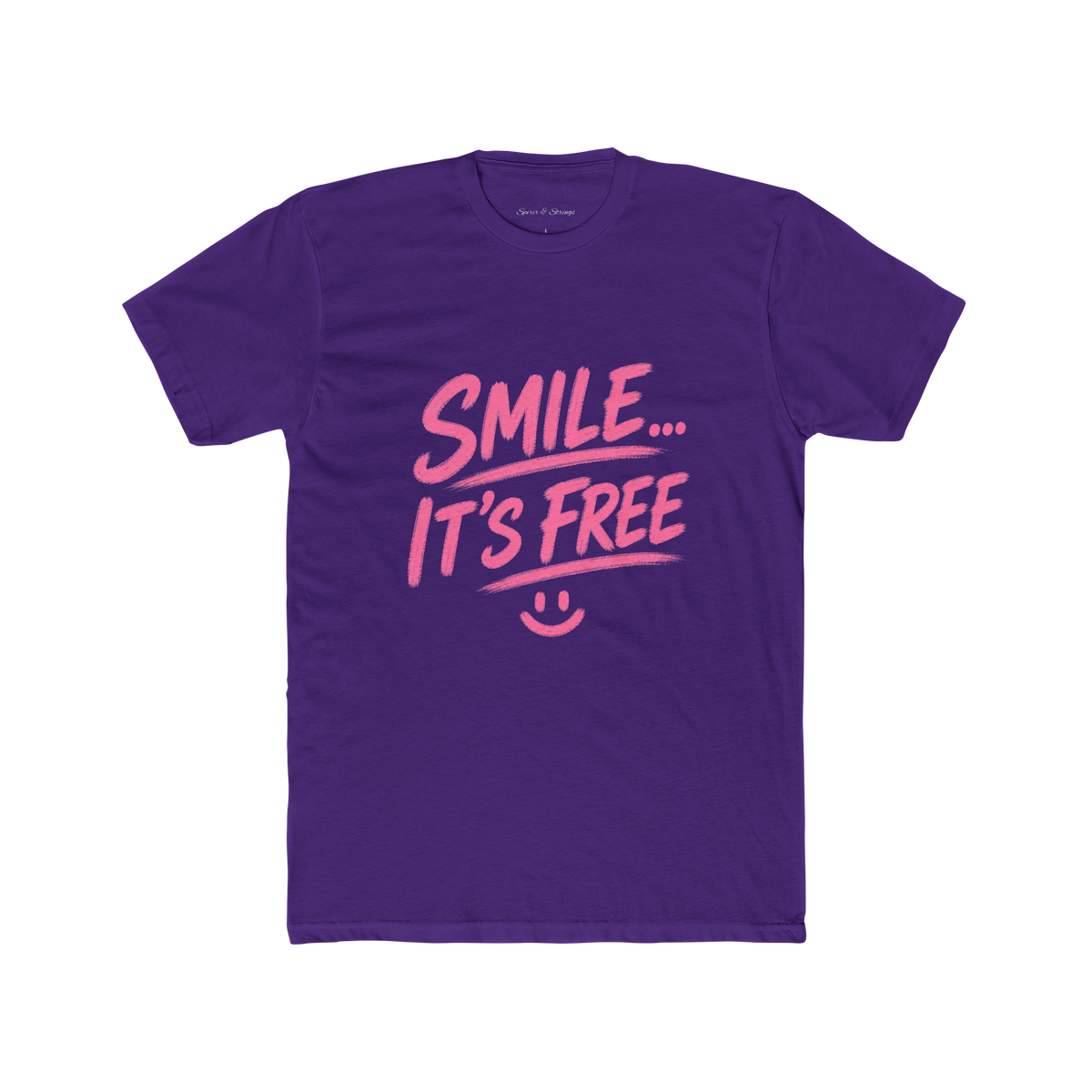Smile... It’s Free T‑Shirt | Positive Graphic Tee