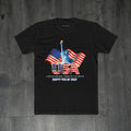 USA Statue of Liberty Flag T-Shirt | Fourth of July Patriotic Tee
