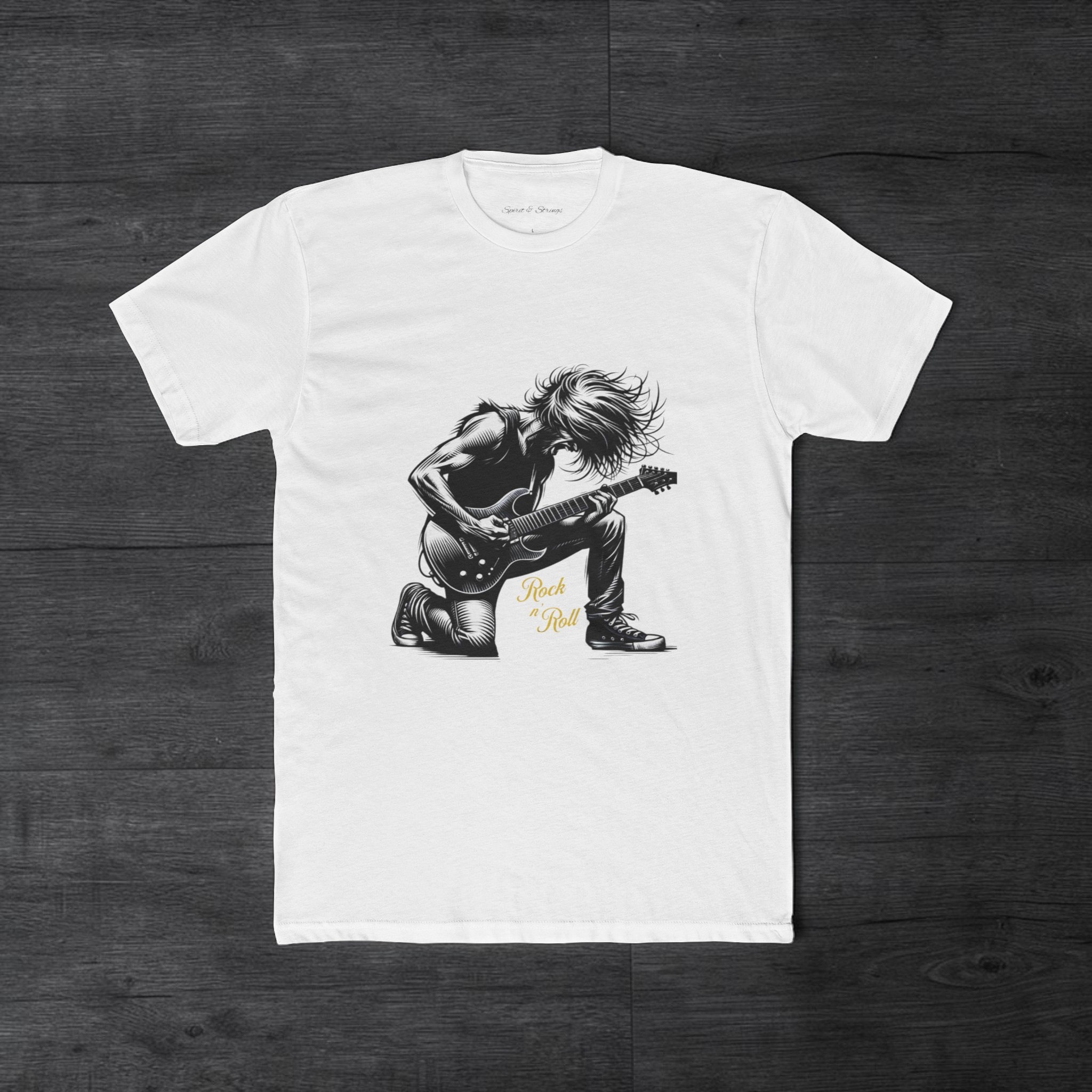 Rock Guitarist Graphic Tee —  Premium Crew