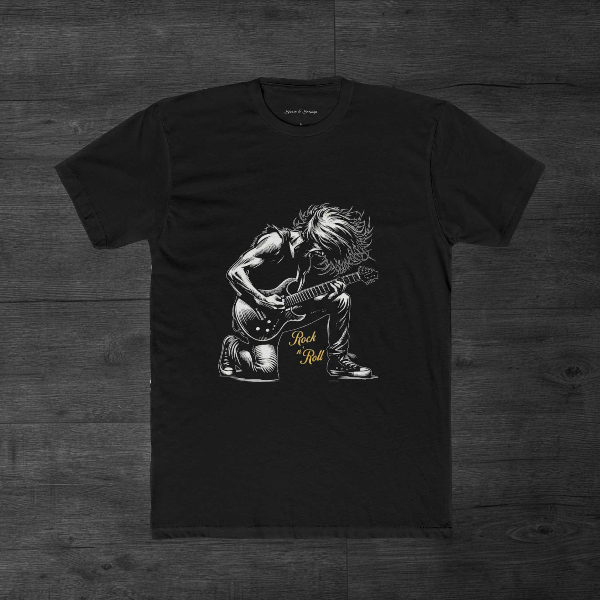 Rock Guitarist Graphic Tee —  Premium Crew