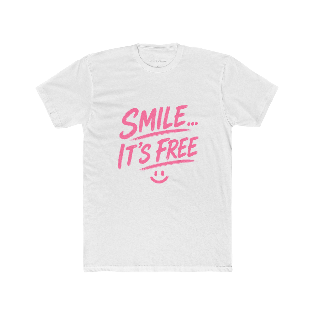 Smile... It’s Free T‑Shirt | Positive Graphic Tee