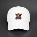 God Bless America Low Profile Baseball Cap | Patriotic Cross, Flag & Eagle Hat