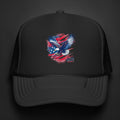 American Eagle Trucker Hat | Patriotic USA Flag Foam Cap for 4th of July