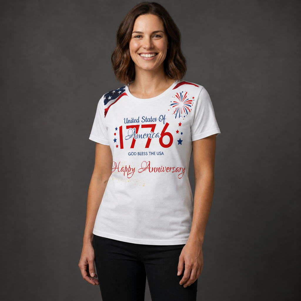 USA 1776 "Happy Anniversary" Tee