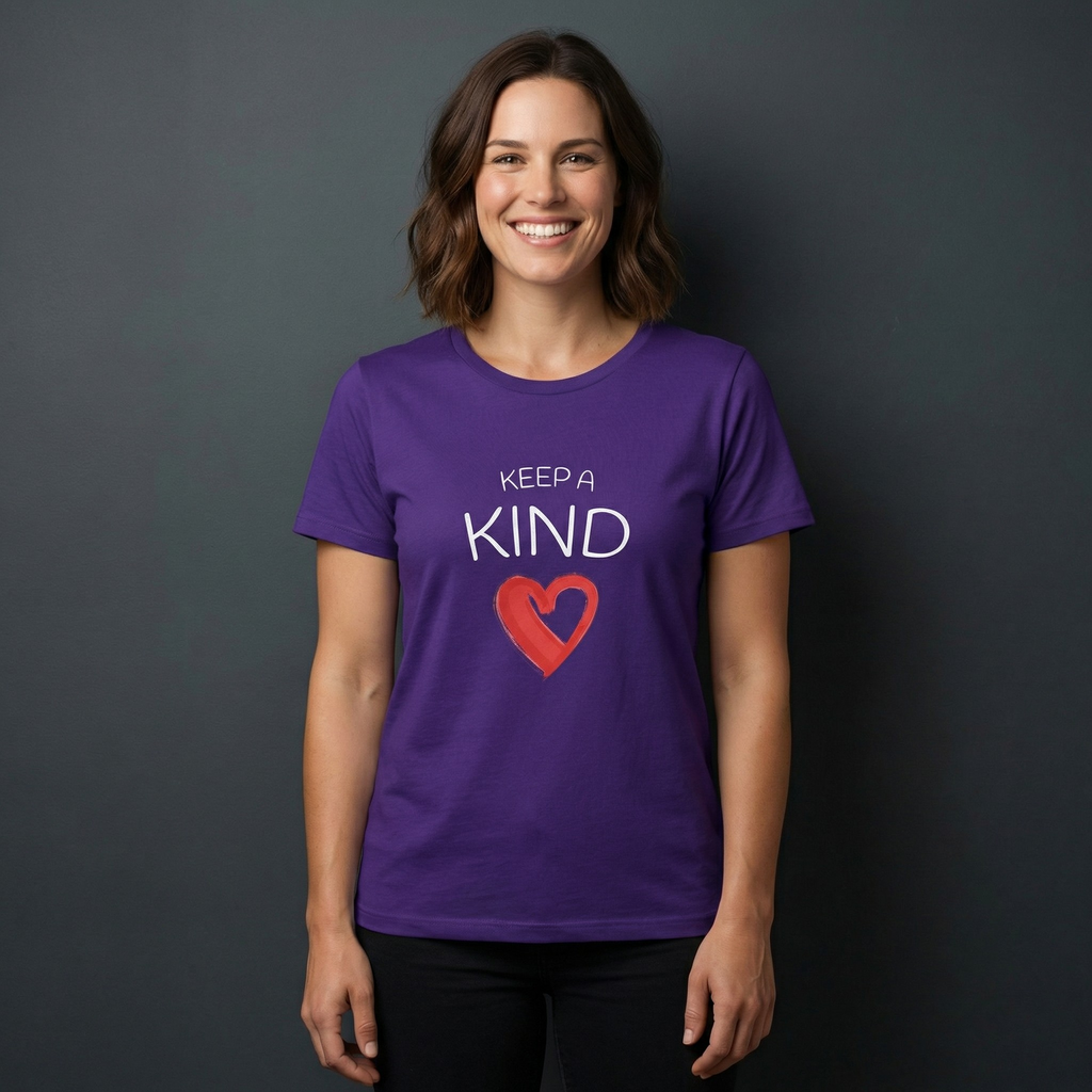 Keep A Kind red heart T-Shirt | Kindness Graphic Tee