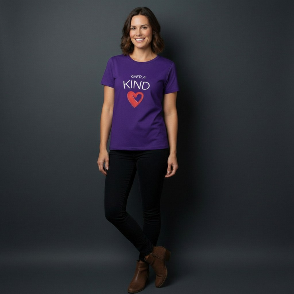 Keep A Kind red heart T-Shirt | Kindness Graphic Tee