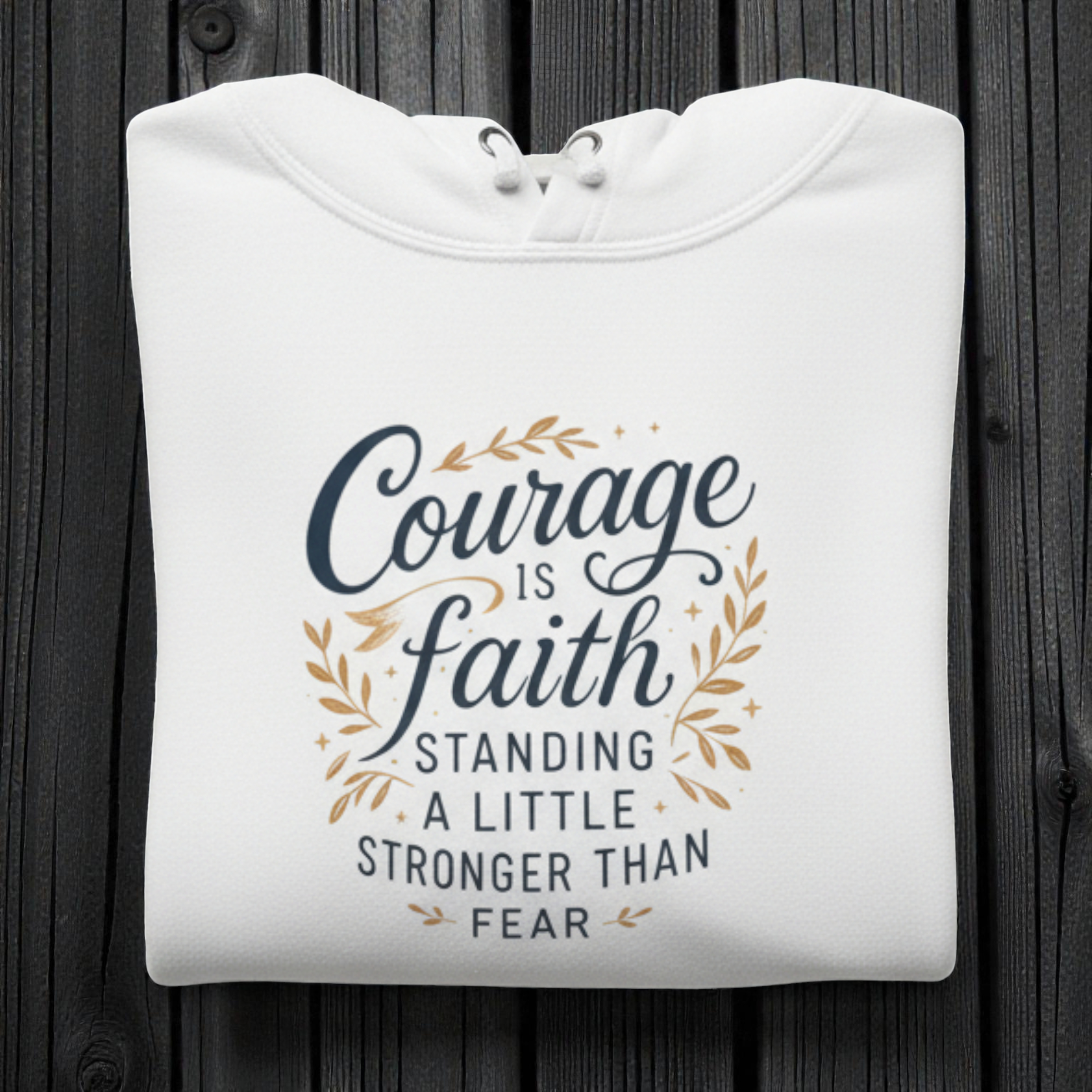 Courage is faith standing a little stronger than fear - Women's Hoodie