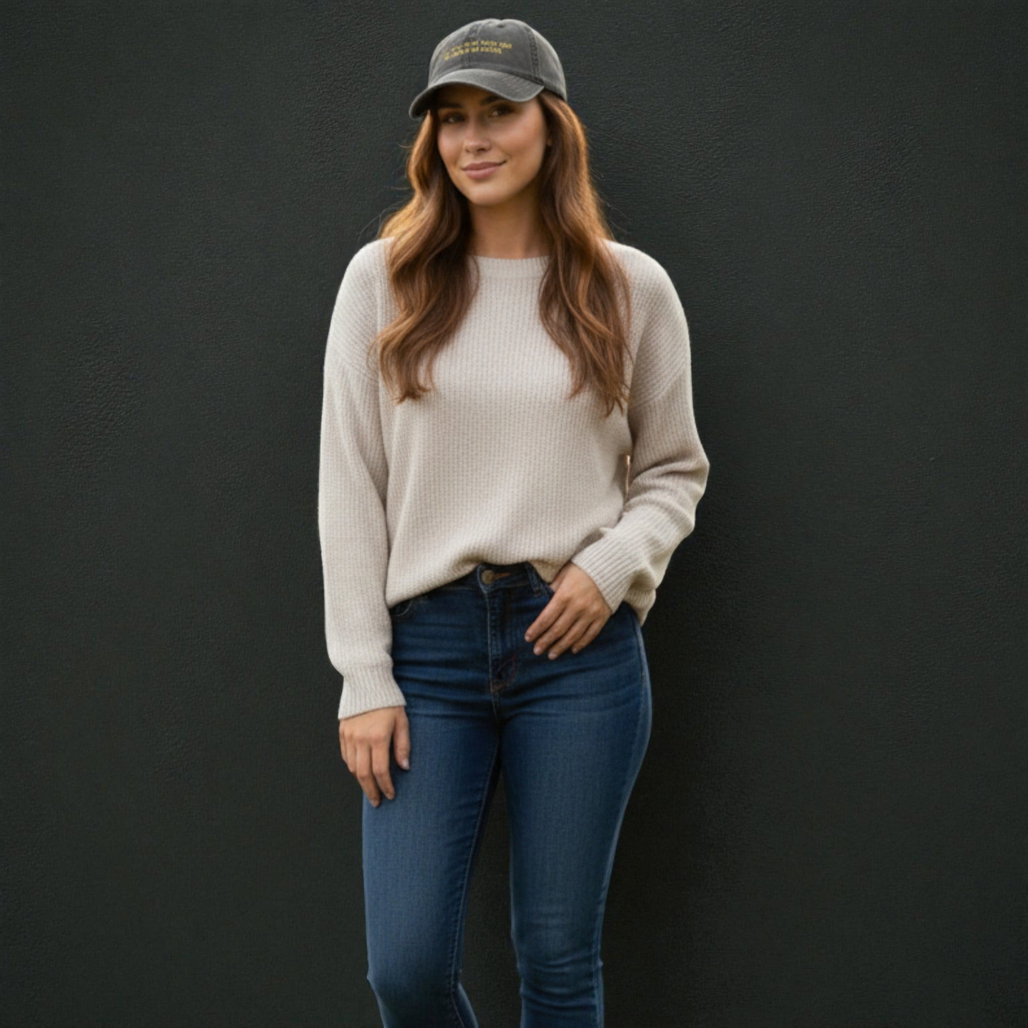 "Let all that you do be done in love" Embroidered Vintage Cap — Distressed Motivational Hat