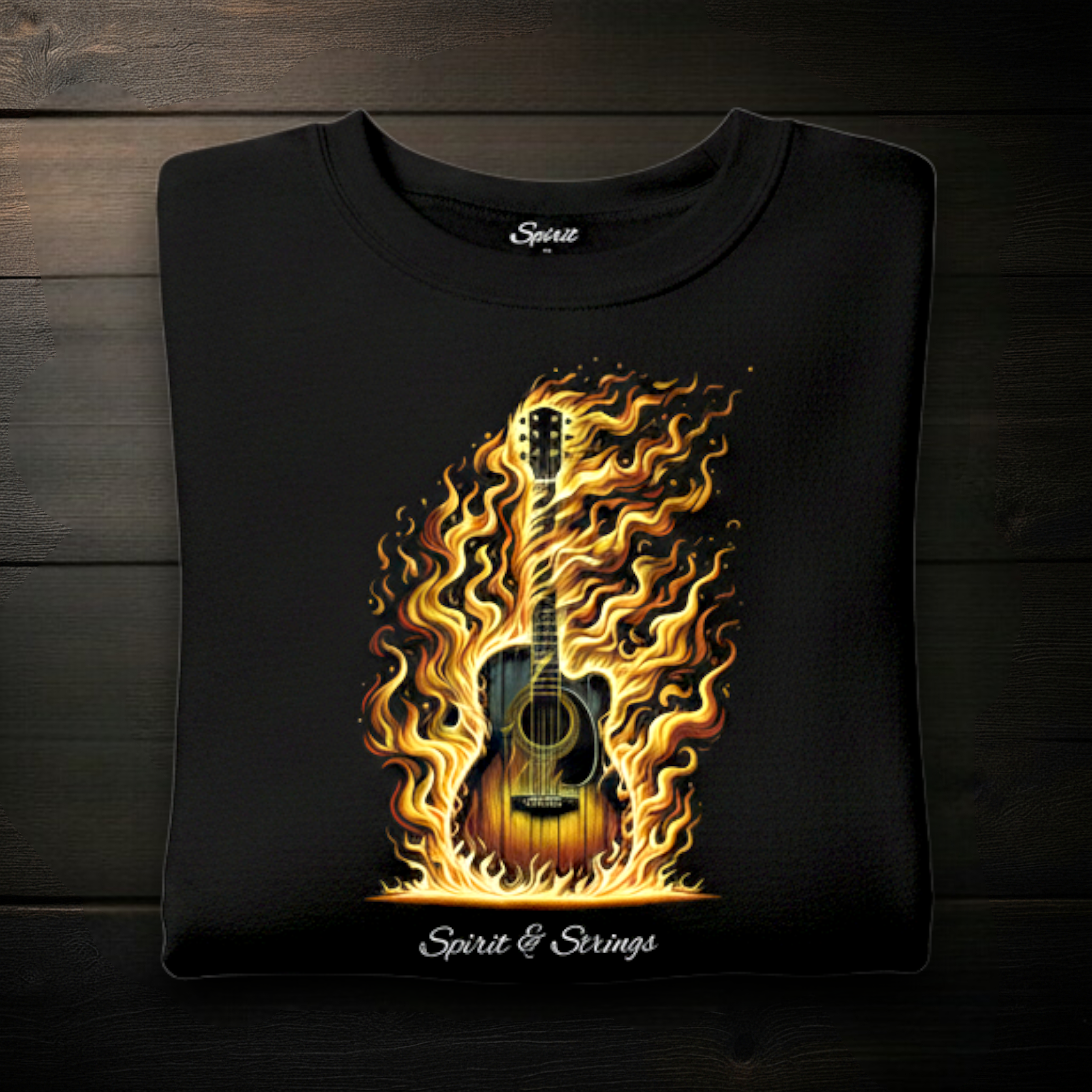 Flaming Guitar Sweater