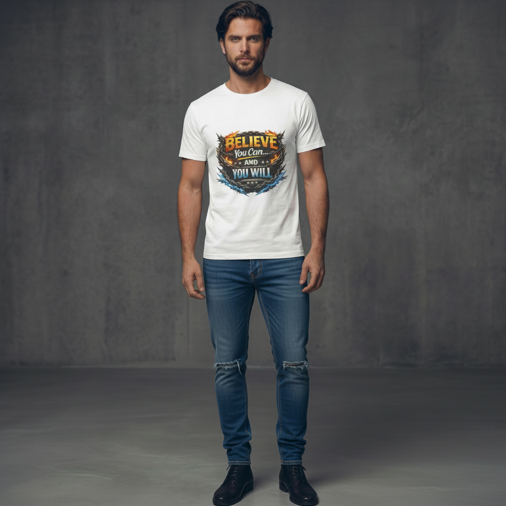 Believe You Can and You Will T‑Shirt — Motivational Graphic Tee