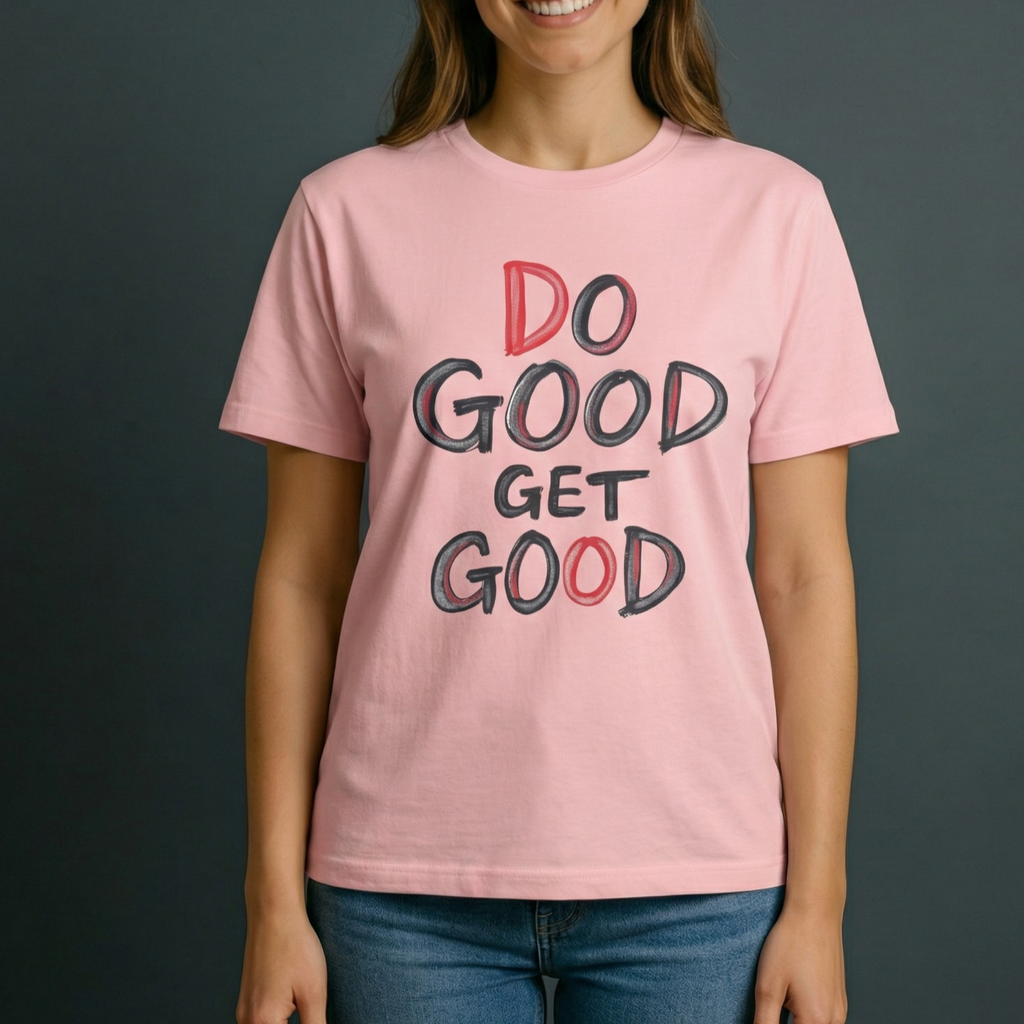 "Do Good Get Good" — Inspirational Graphic T-Shirt
