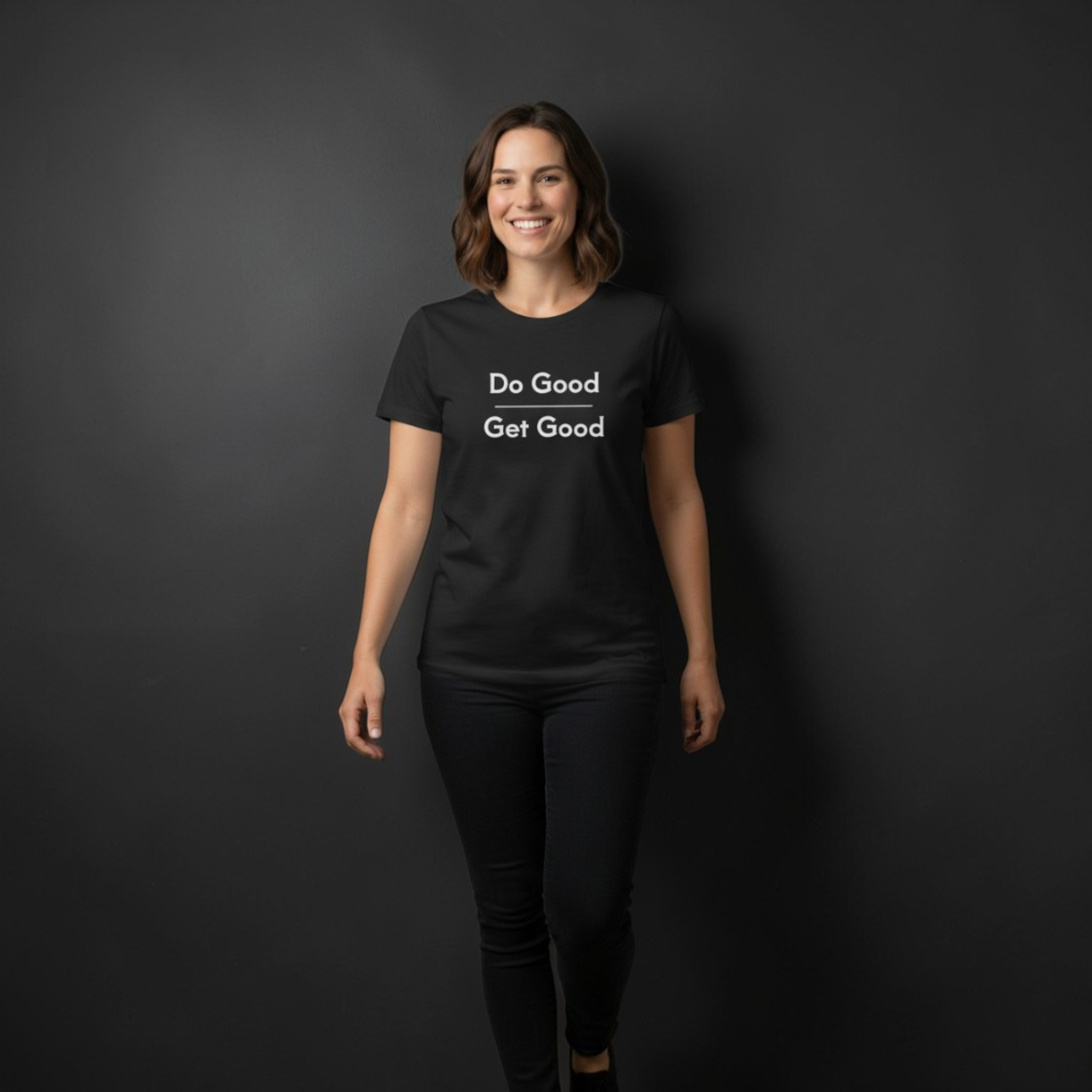 Do Good Get Good Tee — Inspirational Cotton Crew T-Shirt