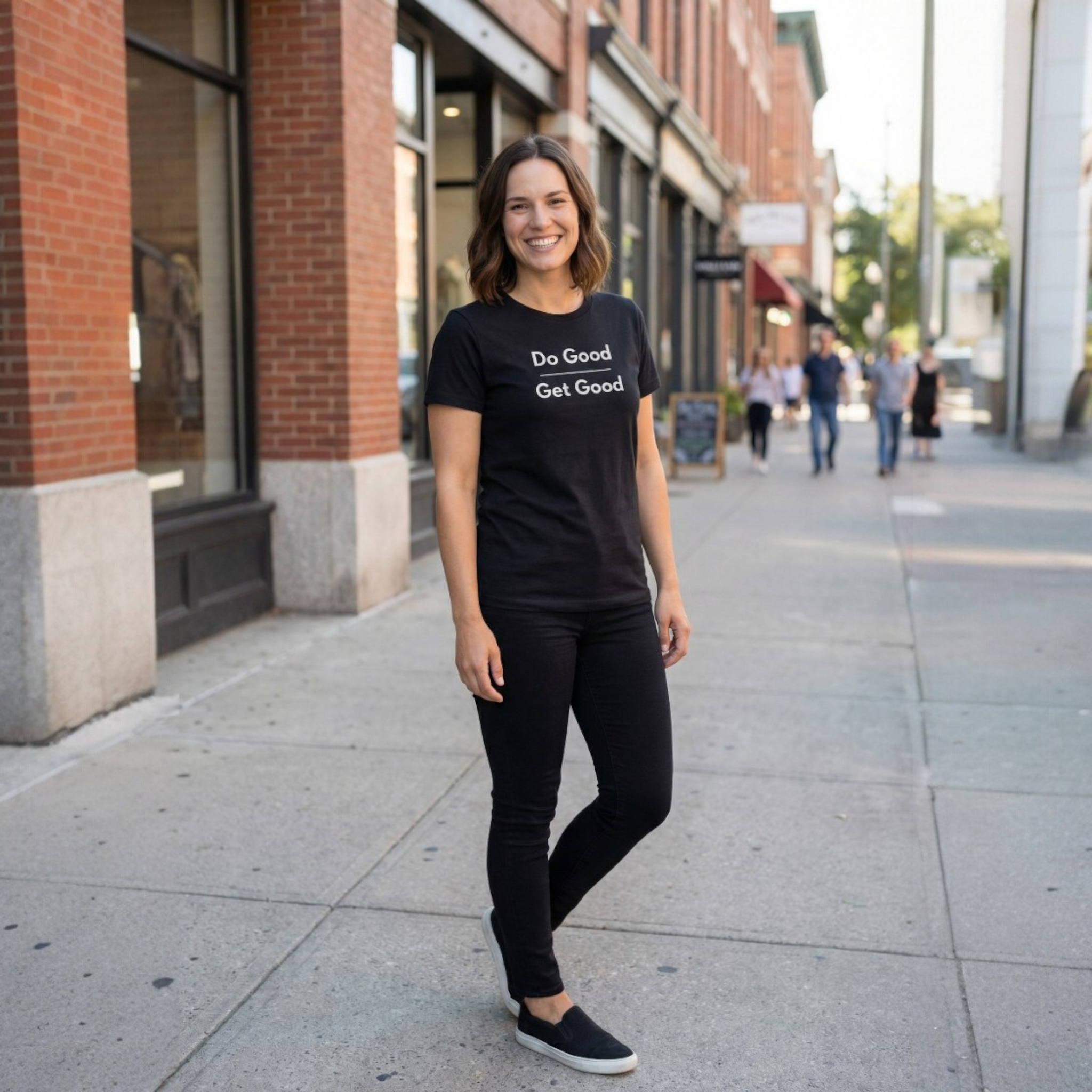 Do Good Get Good Tee — Inspirational Cotton Crew T-Shirt