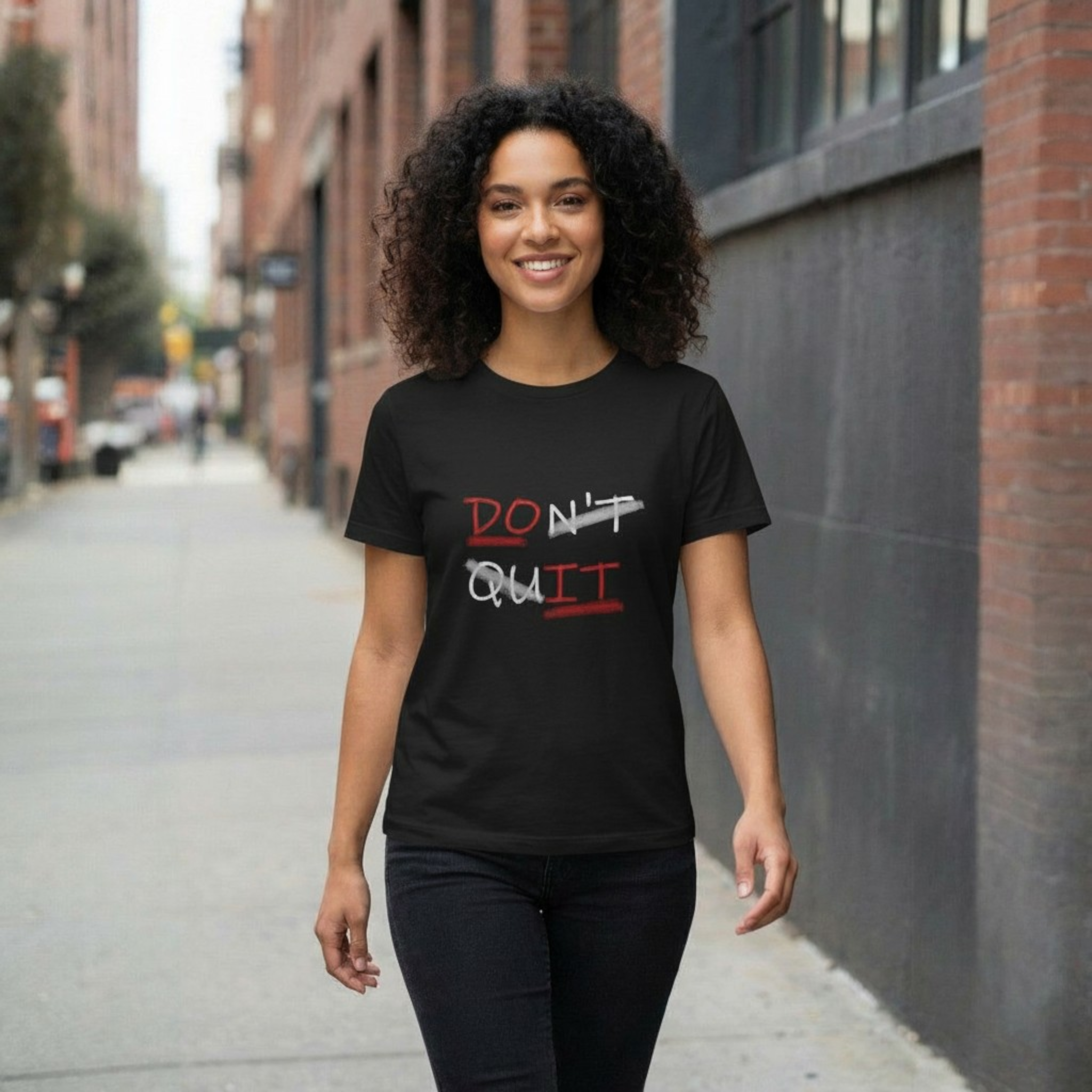 Don’t Quit Motivational Tee — 'DON'T / QUIT' Graphic T-Shirt