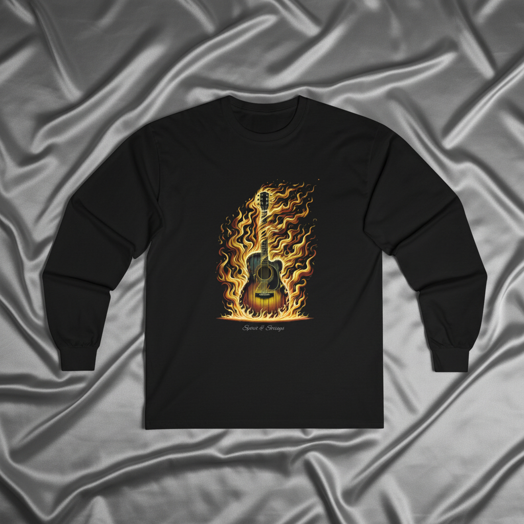 Flaming Guitar Sweater