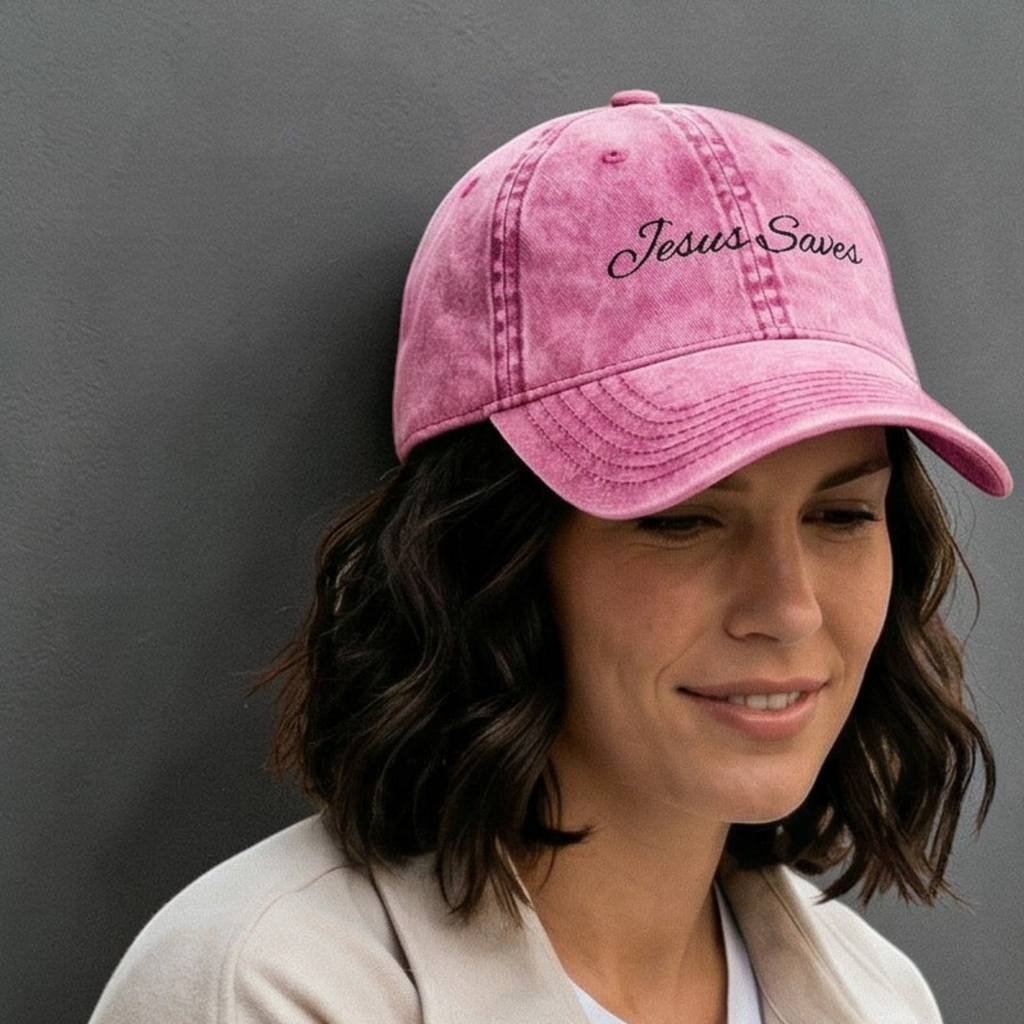 Jesus Saves Embroidered Vintage Cap